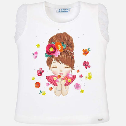 Camiseta Sku 3008 Color Bco-Coral