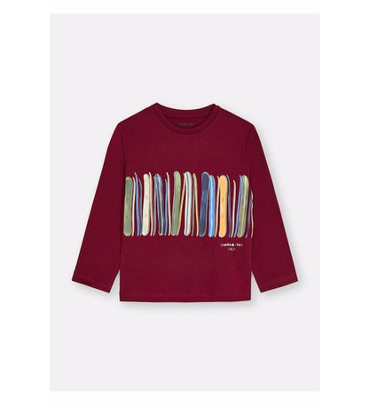Camiseta Manga Larga Sku 4079 Color Granate