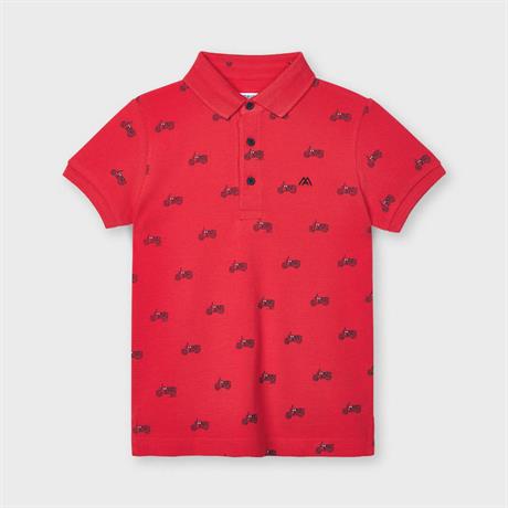 Camisa Polo M/L para niño MAYORAL Ref  3106/58 Cyber Red