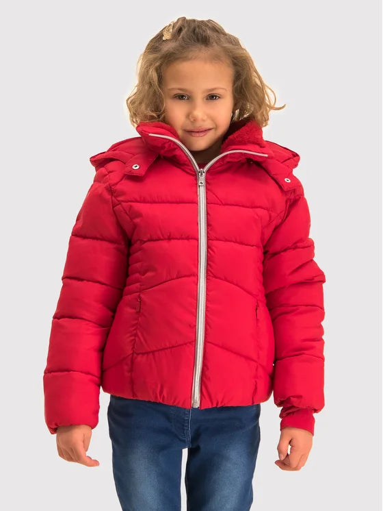 Chaqueton Colegial Basico para chica MAYORAL Ref. 416/ Carmin