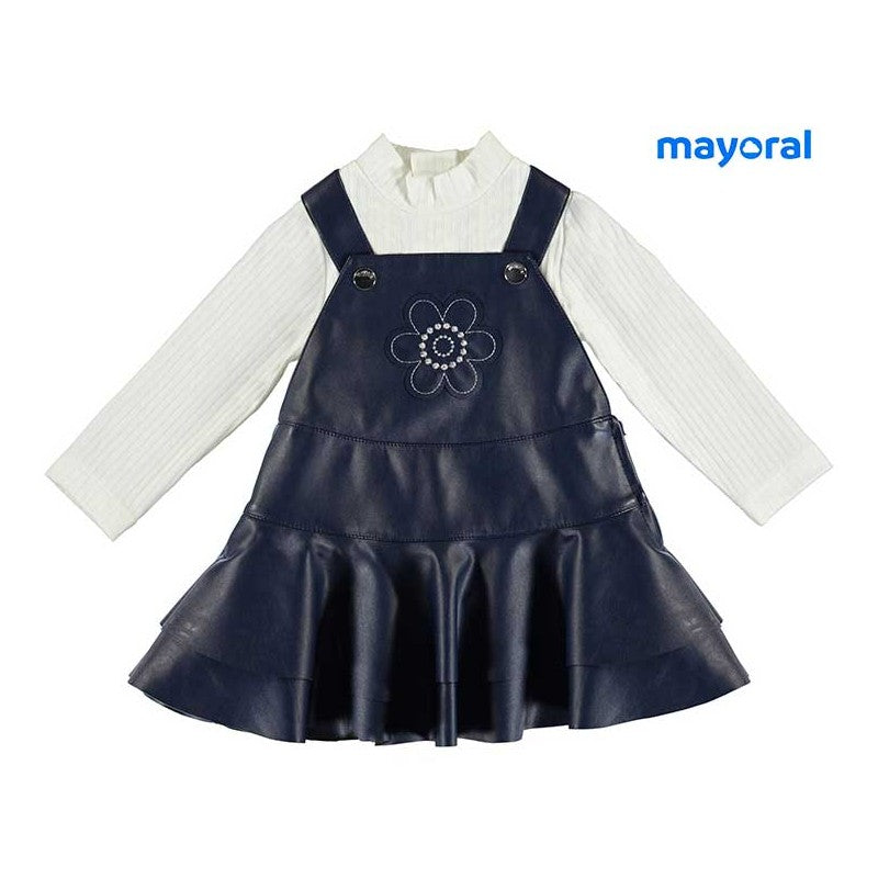 Conjunto bebé niña Peto y Camiseta sku 2697 color tinta