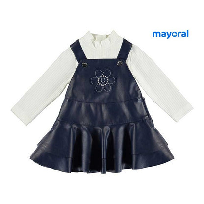 Conjunto bebé niña Peto y Camiseta sku 2697 color tinta