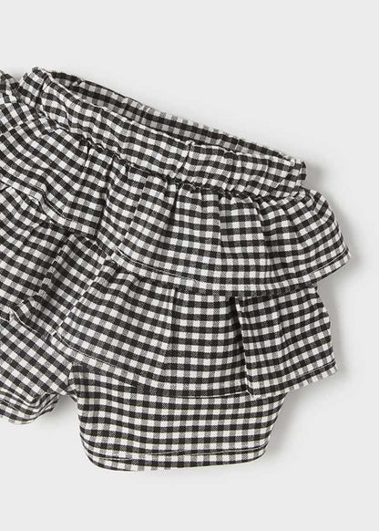 Conjunto 2 Pz Bermuda Vichy Bebe Niña SKU 1247 Color Negro