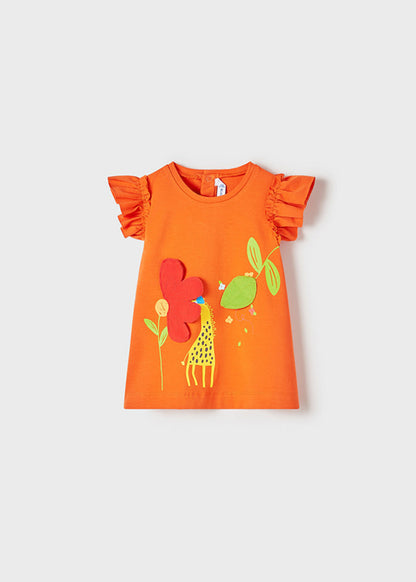 Vestido Punto Grafica MAYORAL SKU 1934 Color Clementina