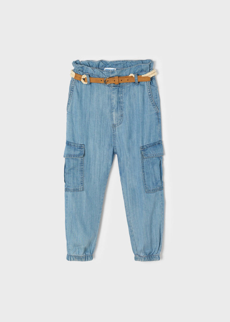 Conjunto Pantalon Cinturon  SKU 3590 Color 16 Tejano