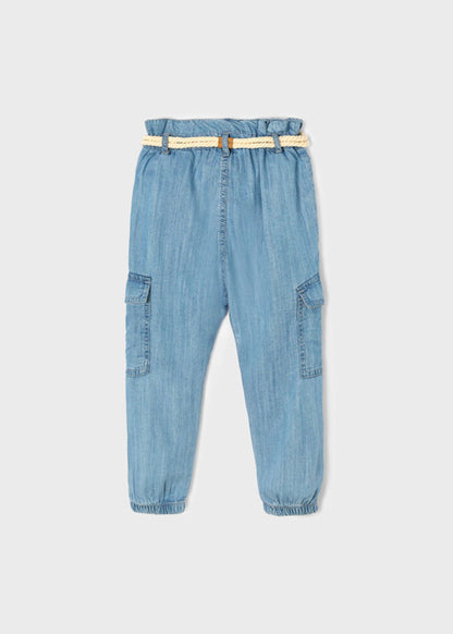 Conjunto Pantalon Cinturon  SKU 3590 Color 16 Tejano