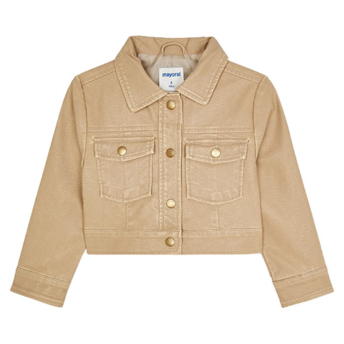 Cazadora Polipiel Sku 4432 Color Camel