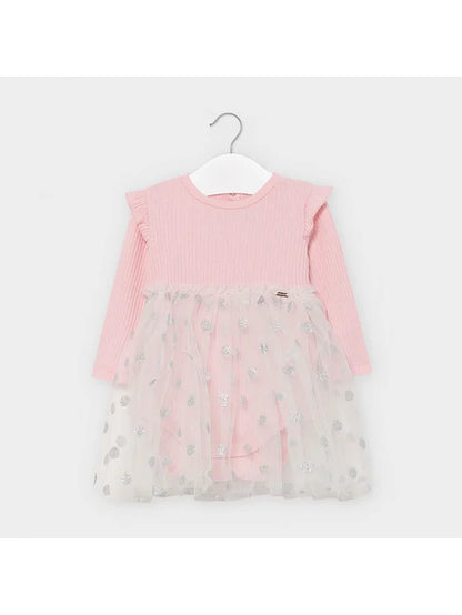 Vestido Body Tul Bebé Niña Sku 2964 Color Rosa