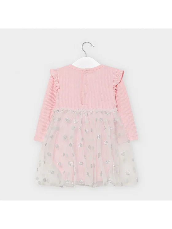 Vestido Body Tul Bebé Niña Sku 2964 Color Rosa