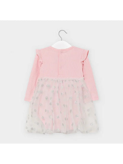 Vestido Body Tul Bebé Niña Sku 2964 Color Rosa