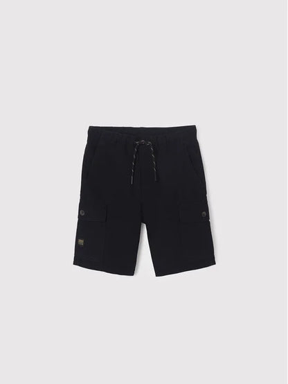 Bermuda Cuadrile Cargo SKU 6207 Color 74 Negro