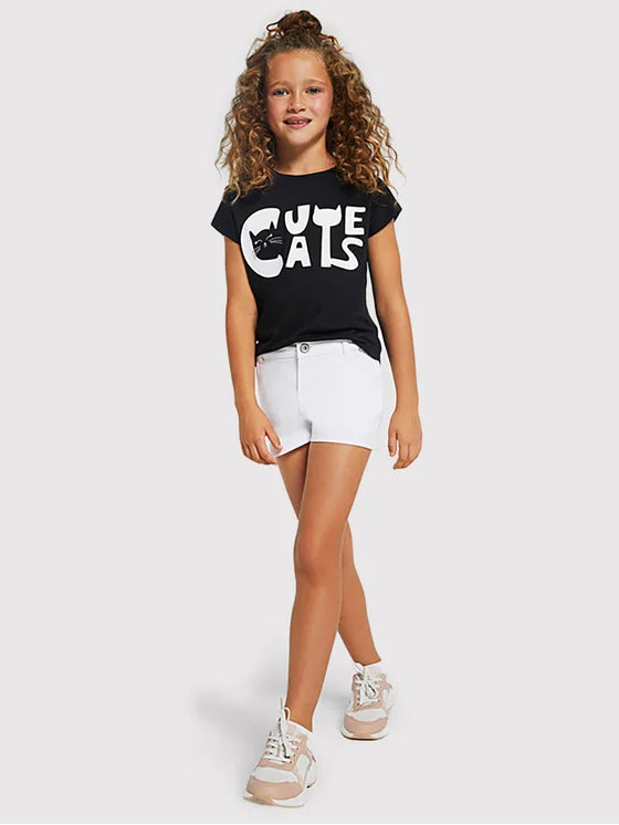 Pantalón Corto Felpa Sku 6225 Color Blanco
