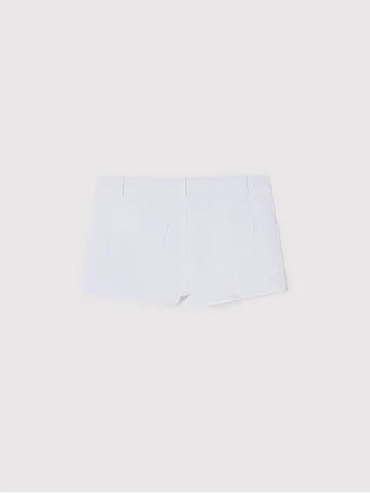 Pantalón Corto Felpa Sku 6225 Color Blanco