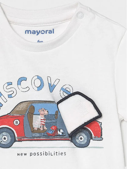 Camisa m/c play coche MAYORAL Ref 1006-91 Blanco