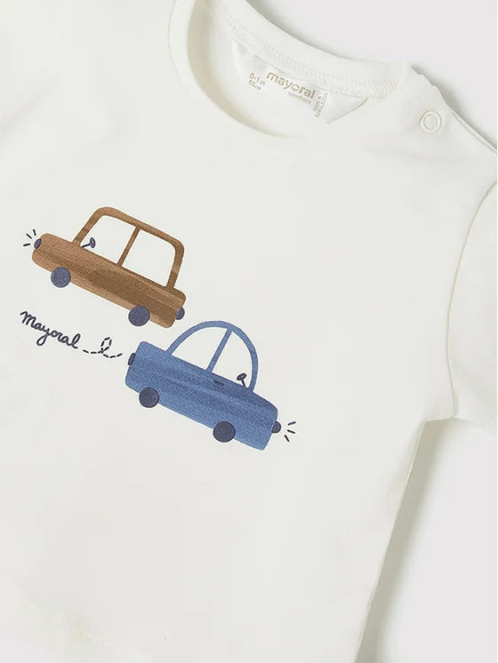 Camiseta Manga Corta Niño MAYORAL Ref 1094-90 Crudo