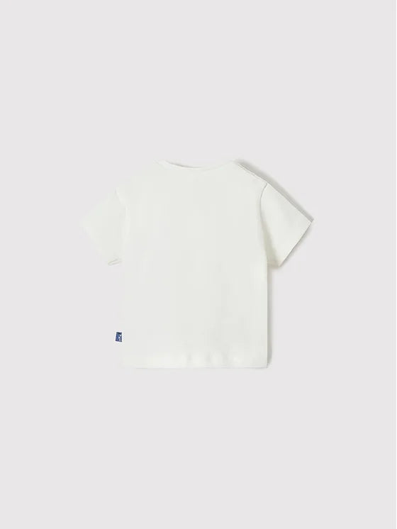 Camiseta Manga Corta Niño MAYORAL Ref 1094-90 Crudo