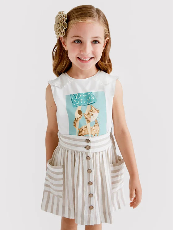 Camiseta Tirantes Sku 3051 Color 68 Crudo