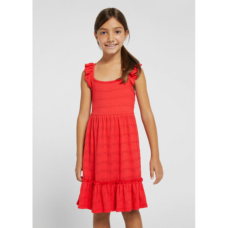 Vestido Punto Estructura Sku 6989 Color Carmin