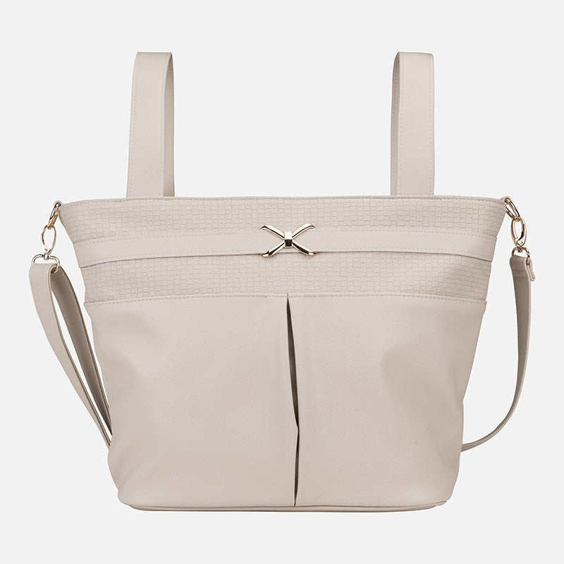 Bolso Pañalera maternidad MAYORAL MODELO 19415 Color 077 Crema
