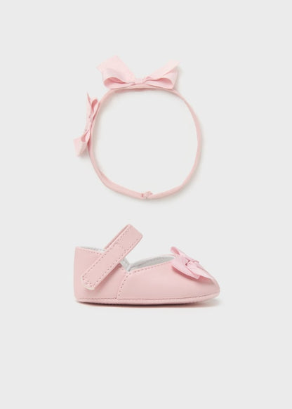 Mercedita con diadema recién nacido  Ref. 13-09690-091 Rosa Baby