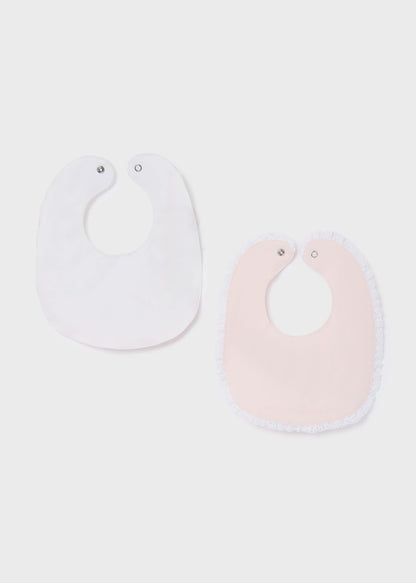 Pack 2 baberos de algodón sostenible para bebé Art. 23-09264-067 Rosa Baby