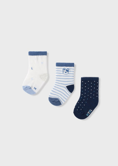 Pack 3 calcetines con estampado para recién nacido Art. 23-09591-086 Imperial