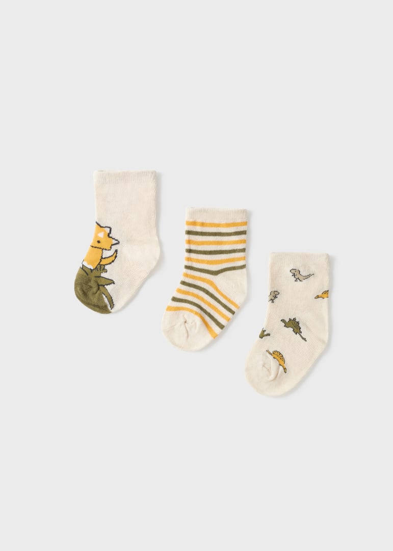Pack 3 calcetines con motivo estampado para bebé Art. 23-10398-096 Avena Vig