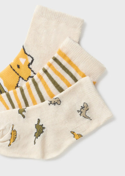 Pack 3 calcetines con motivo estampado para bebé Art. 23-10398-096 Avena Vig
