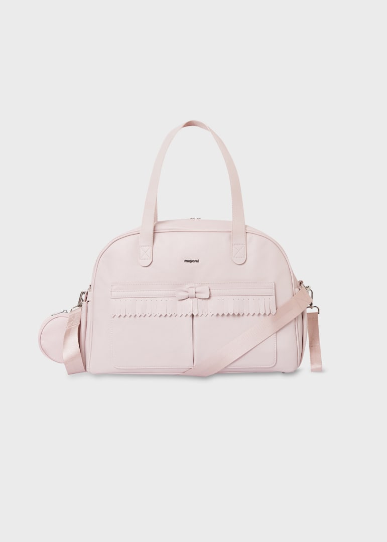 Pañalera maternidad flecos bebé Art. 30-19032 Baby Pink