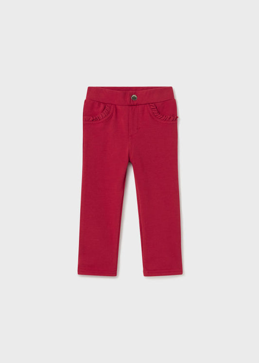 Pantalón algodón elástico bebé Ref. 13-00560-034 Rojo