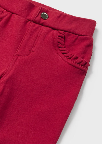 Pantalón algodón elástico bebé Ref. 13-00560-034 Rojo