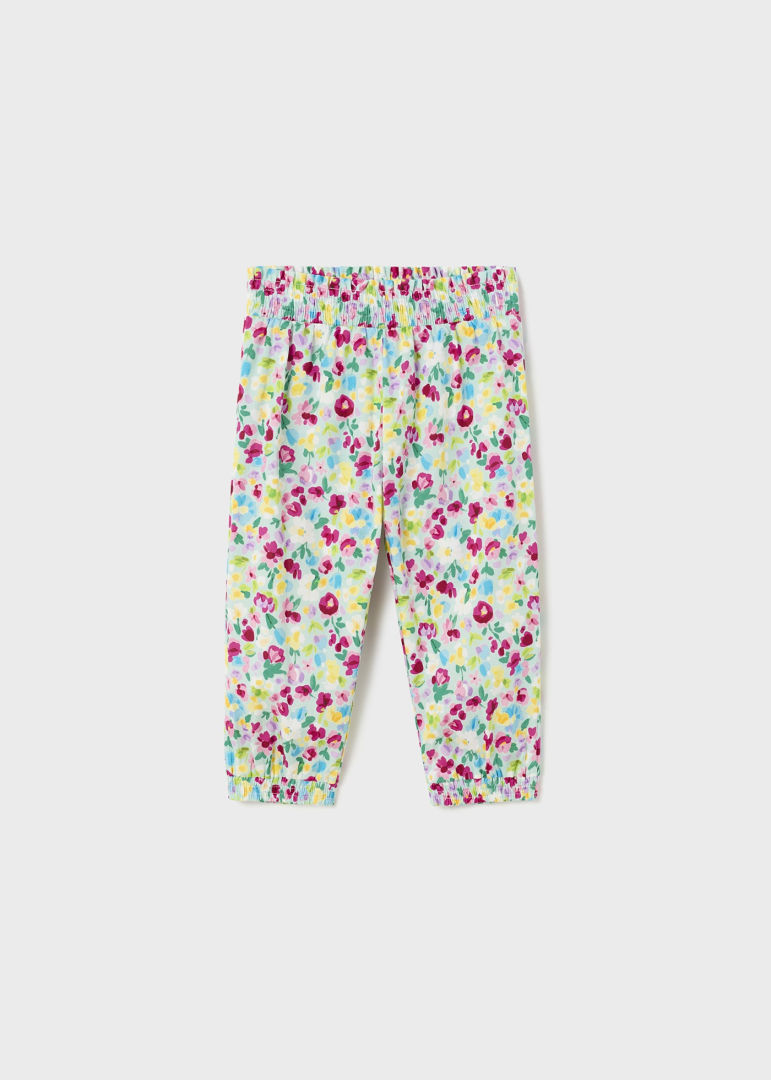 Pantalón baggy estampado de algodón para bebé Art. 23-01514-075 Aqua