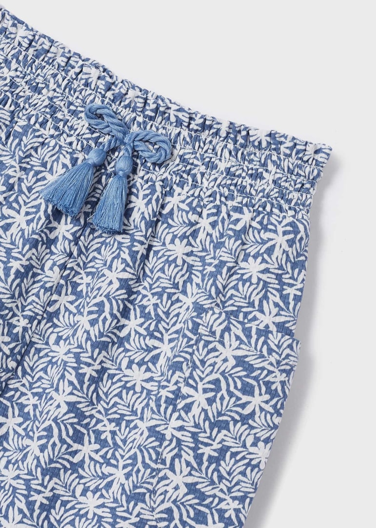 Pantalón baggy estampado de algodón para niña Art. 23-03508-058 Porcelana