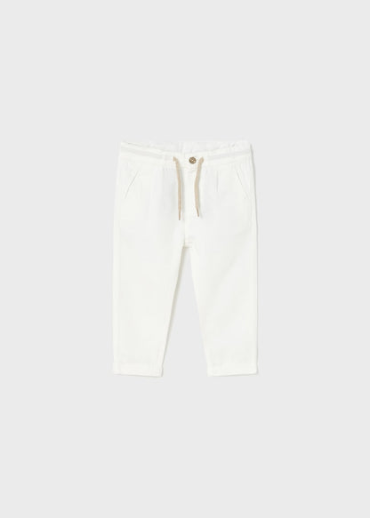 Pantalón chino relaxed para bebé Art. 23-01524-075 Blanco