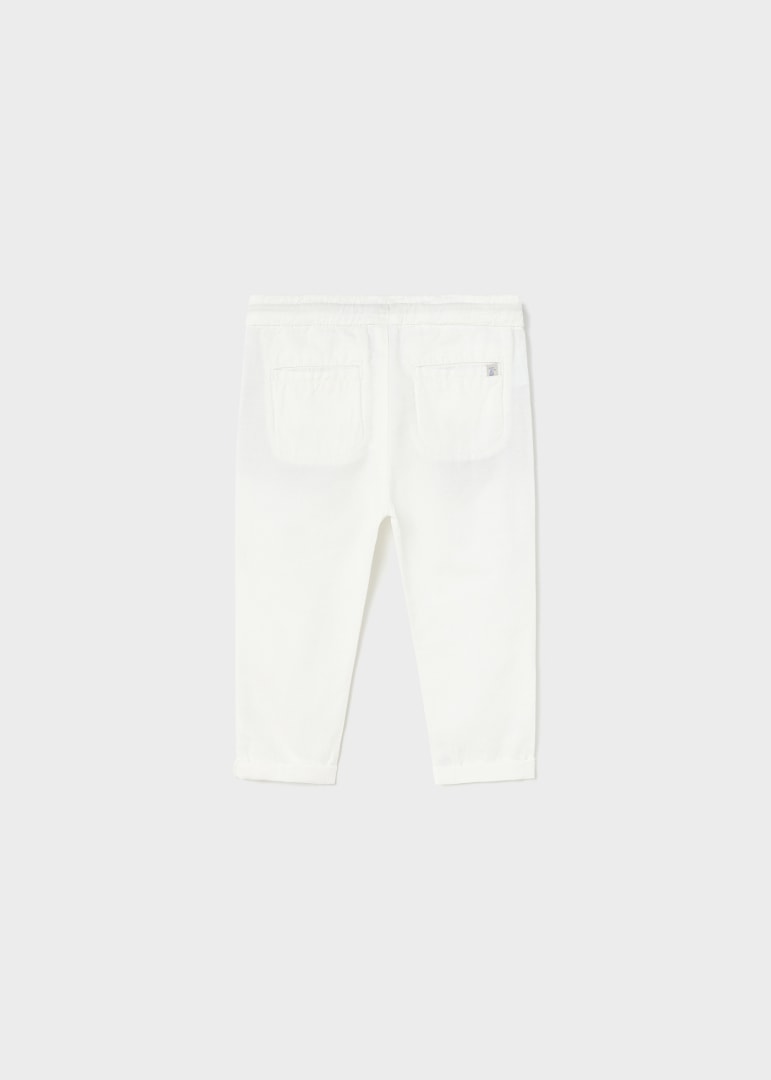 Pantalón chino relaxed para bebé Art. 23-01524-075 Blanco