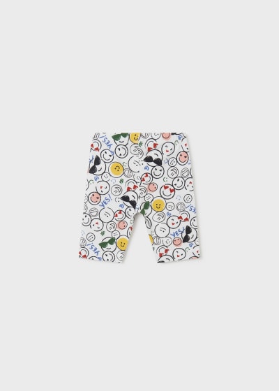 Pantalón corto de algodón sostenible para chica Sku 6234 Color Estampado