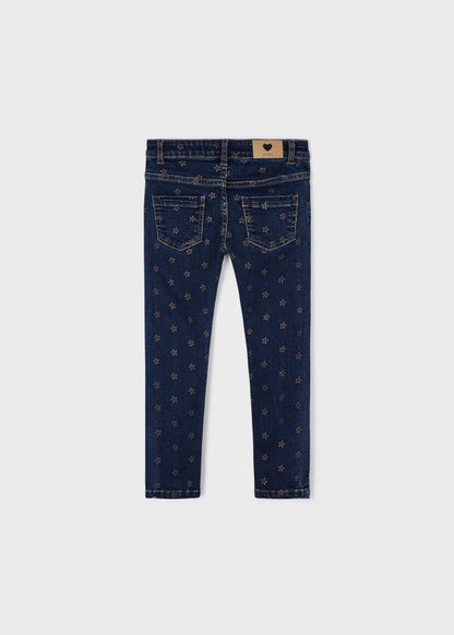 Pantalón de mezclilla estampado skinny fit niña  Ref. 13-04504-065 Medio