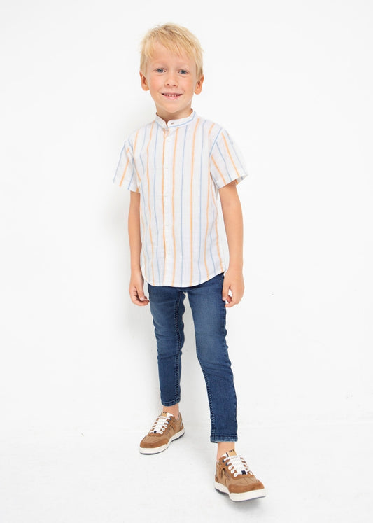 Pantalón de mezclilla skinny fit con algodón sostenible para niño Art. 23-03522-014 Medio