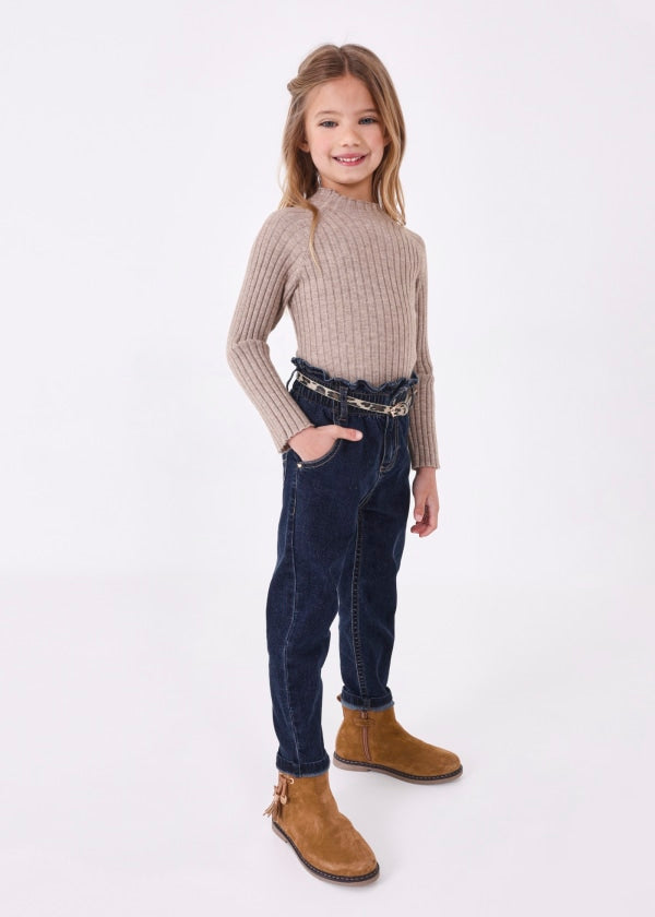 Pantalón de mezclilla slouchy niña MAYORAL Ref. 13-04501-088 Oscuro