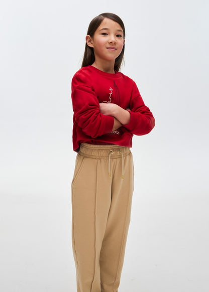 Pantalón jogger chica  Ref. 13-07509-057 Madera