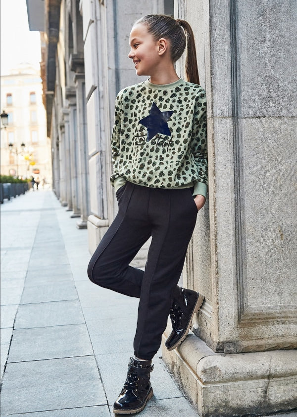 Pantalón jogger chica  Ref. 13-07509-056 Negro