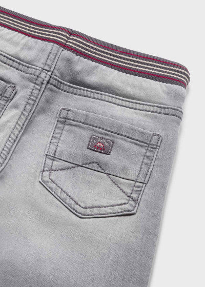 Pantalón jogger de algodón sostenible para bebé Sku  1522 Color Gris Claro