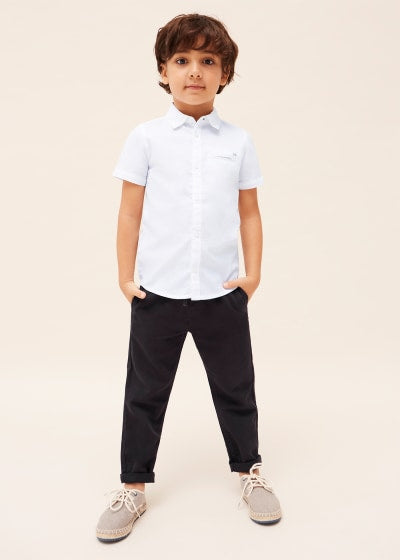 Pantalón largo chino regular en lino para niño Art. 23-03512-069 Lapiz