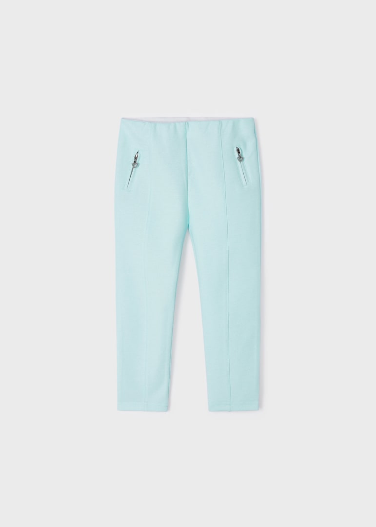 Pantalón largo con bolsillos decorativos para niña Art. 23-03501-085 Agua