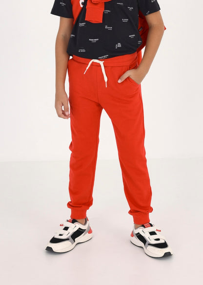 Pantalón largo deportivo con algodón para chico Art. 23-00744-088 Rojo