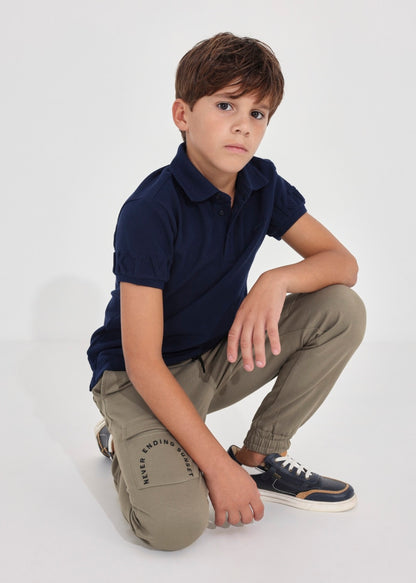 Pantalón largo deportivo con algodón para chico NUKUTAVAKE Ref. 23/6593/27 Fosil
