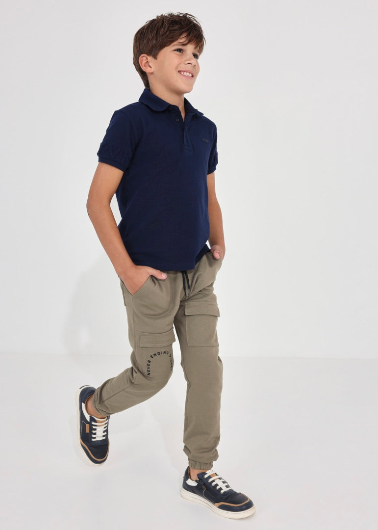 Pantalón largo deportivo con algodón para chico NUKUTAVAKE Ref. 23/6593/27 Fosil