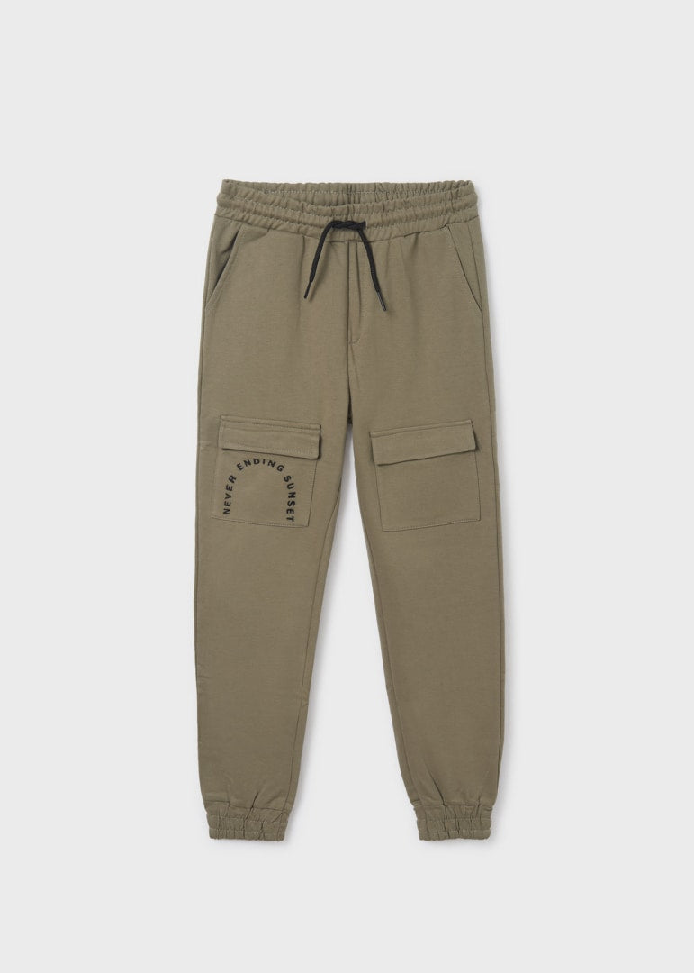 Pantalón largo deportivo con algodón para chico NUKUTAVAKE Ref. 23/6593/27 Fosil