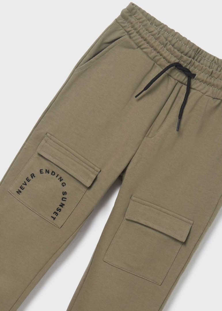 Pantalón largo deportivo con algodón para chico NUKUTAVAKE Ref. 23/6593/27 Fosil