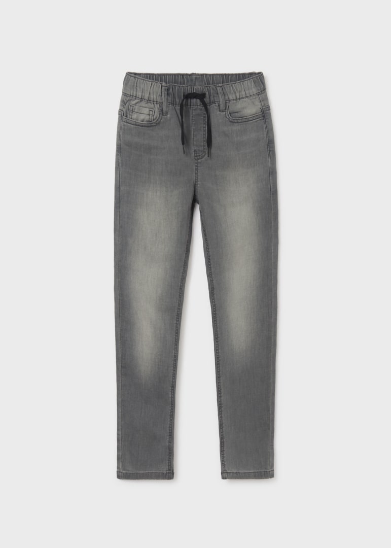 Pantalón largo jogger con algodón sostenible para chico MAYORAL Ref. 23/6592/68 Gris claro